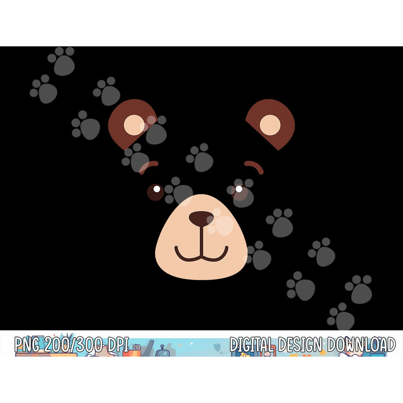 Bear Face Halloween Costume Kids Boy Girl Adult Gift png,sublimation copy.jpg