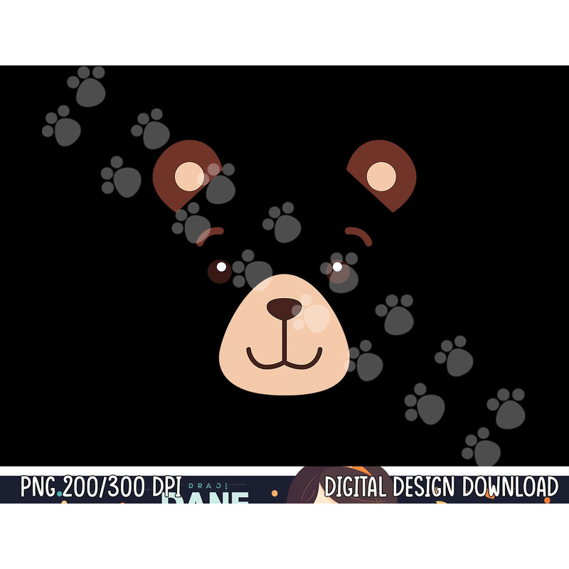 Bear Face Halloween Costume Kids Boy Girl Adult Gift png,sublimation copy.jpg