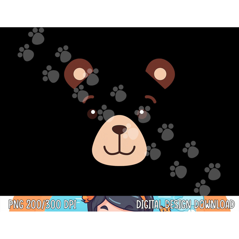 Bear Face Halloween Costume Kids Boy Girl Adult Gift png,sublimation copy.jpg