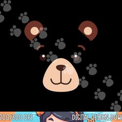 bear face halloween costume kids boy girl adult gift png,sublimation copy