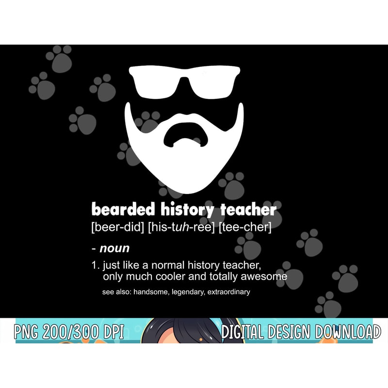 Bearded History Teacher Shirt Funny History Teacher Gift png, sublimation copy.jpg