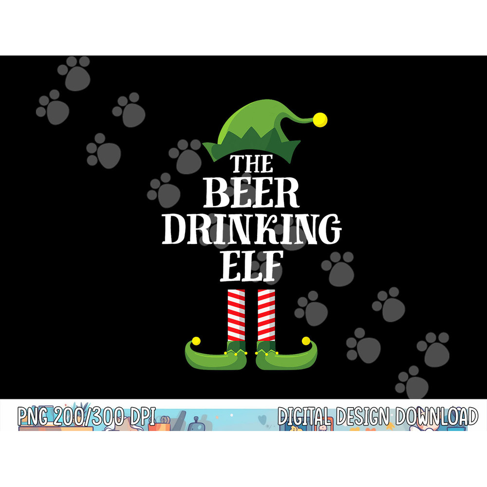 Beer Drinking Elf Matching Family Group Christmas Party png, sublimation copy.jpg