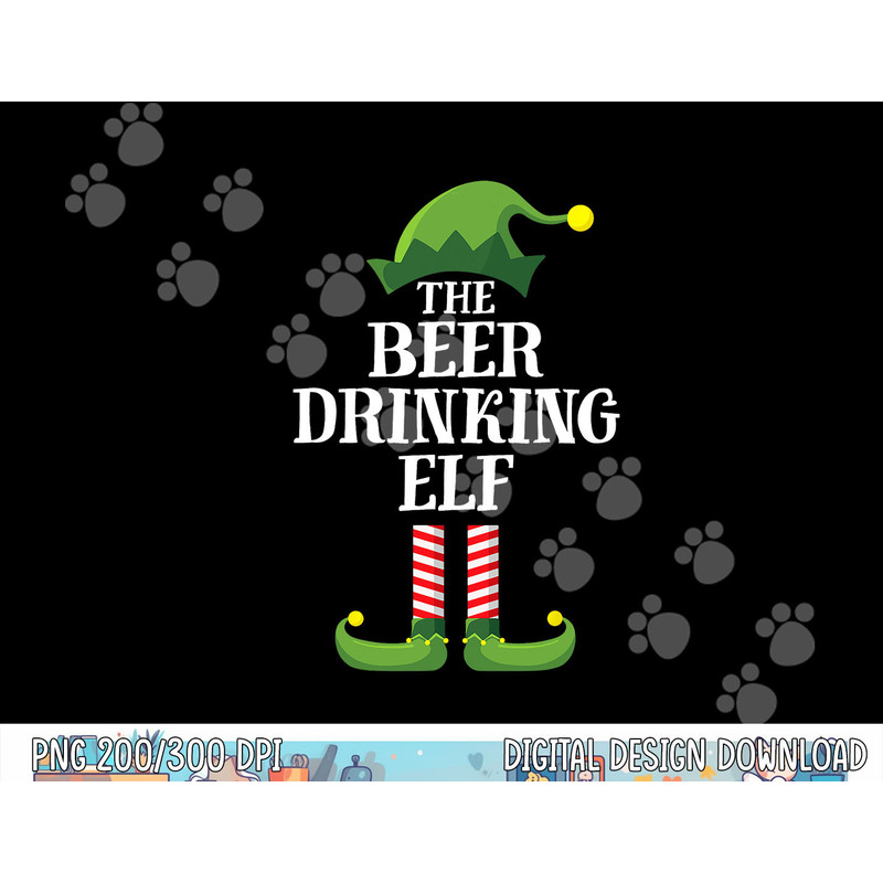 Beer Drinking Elf Matching Family Group Christmas Party png, sublimation copy.jpg