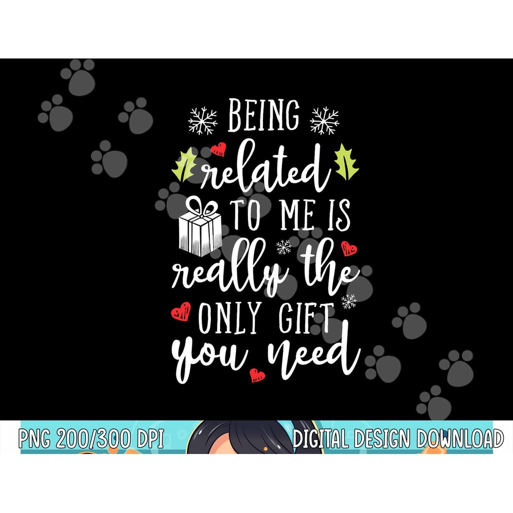 Being Related To Me Funny Christmas Family Xmas Pajamas Gift Short Sleeve png, sublimation copy.jpg