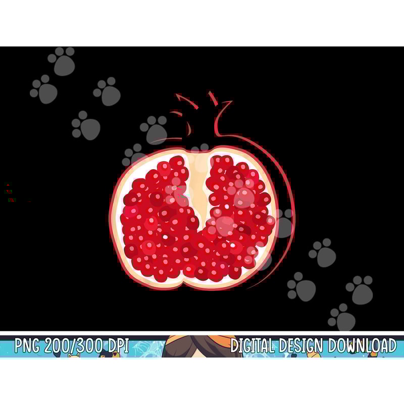 Big Pomegranate Sliced Costume Cute Easy Halloween Gift png,sublimation copy.jpg