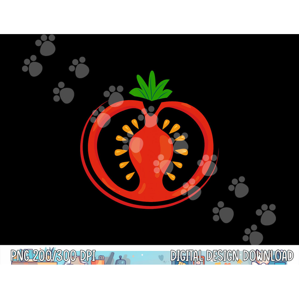 Big Tomato Sliced Costume Cute Easy Vegetable Halloween Gift png,sublimation copy.jpg