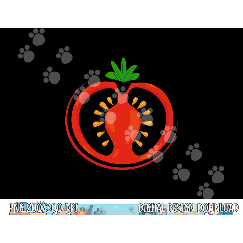Big Tomato Sliced Costume Cute Easy Vegetable Halloween Gift png,sublimation copy.jpg