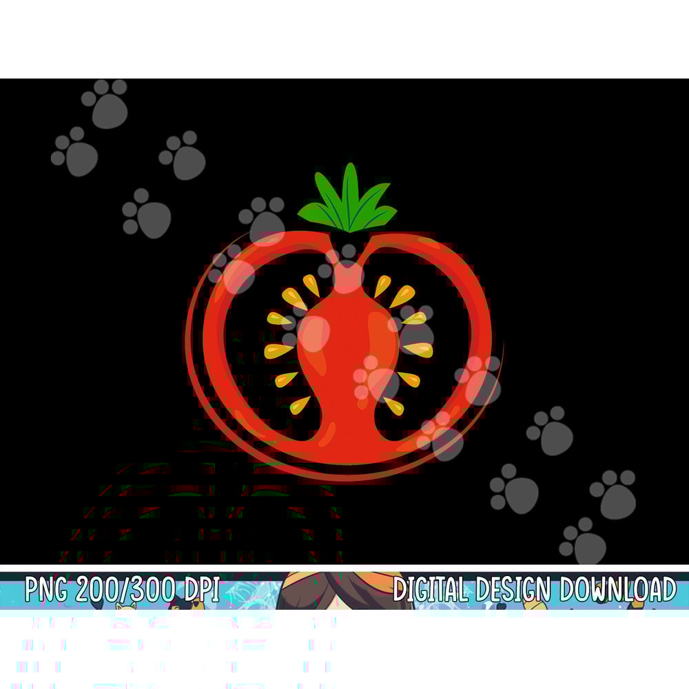 Big Tomato Sliced Costume Cute Easy Vegetable Halloween Gift png,sublimation copy.jpg