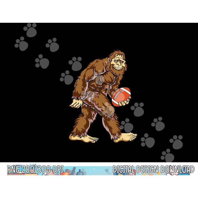 Bigfoot Football Boys T Shirt Sasquatch Squatchin Funny Tee copy.jpg