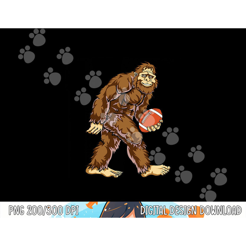 Bigfoot Football Boys T Shirt Sasquatch Squatchin Funny Tee copy.jpg