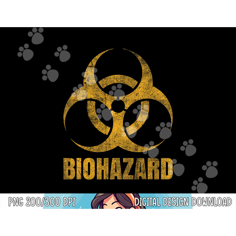 Biohazard Symbol - Distressed weathered look - Halloween fun png,sublimation copy.jpg