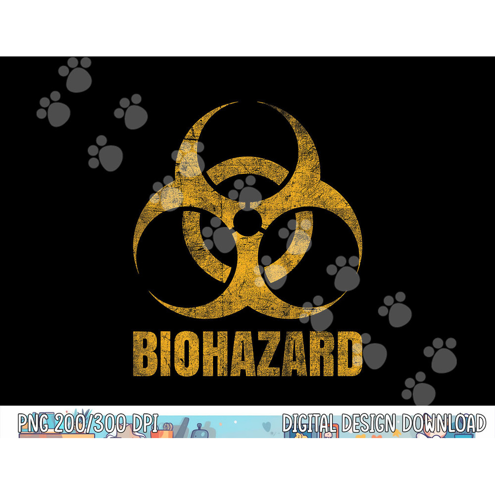 Biohazard Symbol - Distressed weathered look - Halloween fun png,sublimation copy.jpg