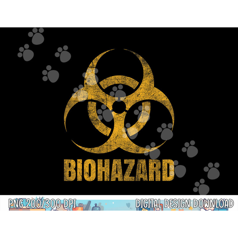 Biohazard Symbol - Distressed weathered look - Halloween fun png,sublimation copy.jpg