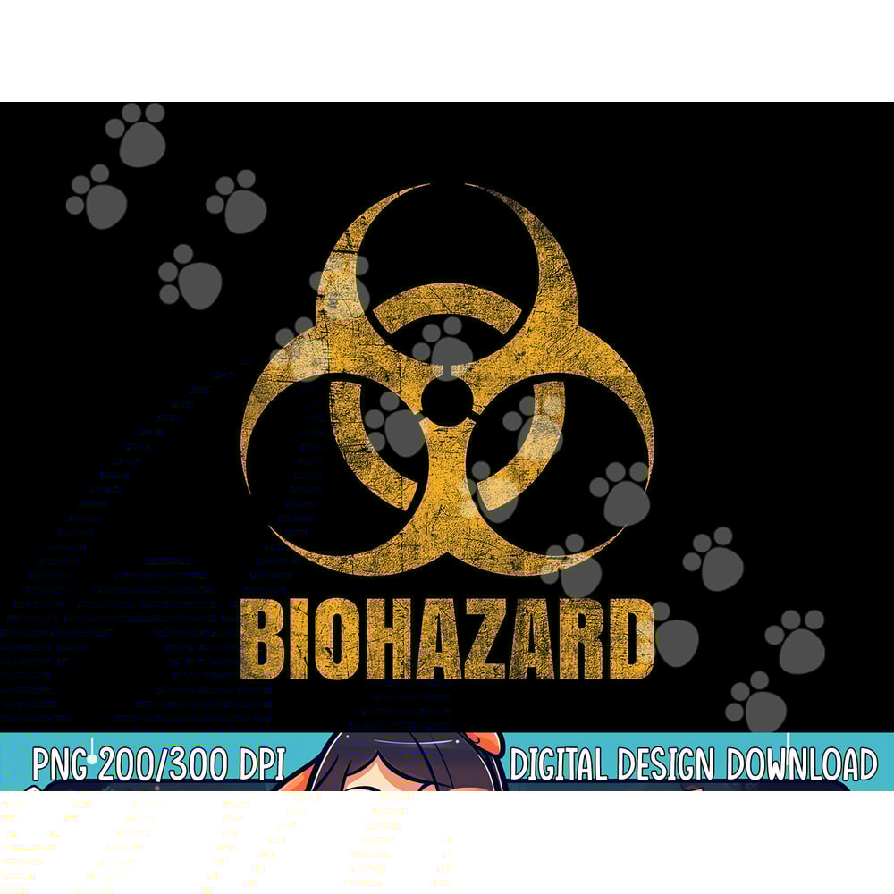 Biohazard Symbol - Distressed weathered look - Halloween fun png,sublimation copy.jpg