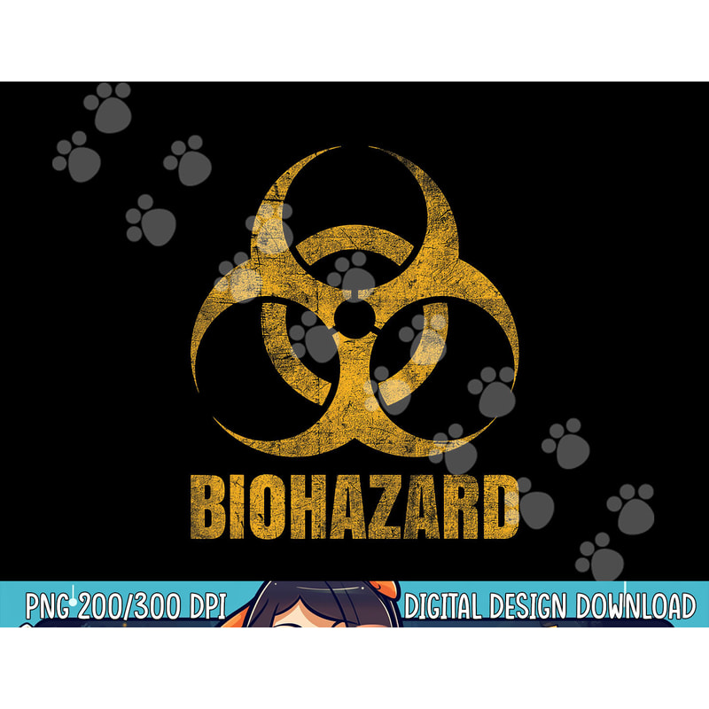 Biohazard Symbol - Distressed weathered look - Halloween fun png,sublimation copy.jpg
