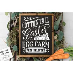 cottontail's easter egg farm svg, cottontail svg, easter svg, cottontail farms svg, easter bunny svg, vintage easter sv