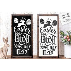 easter egg hunt this way svg, cottontail svg, easter svg, cottontail farms svg, easter bunny svg, vintage easter svg