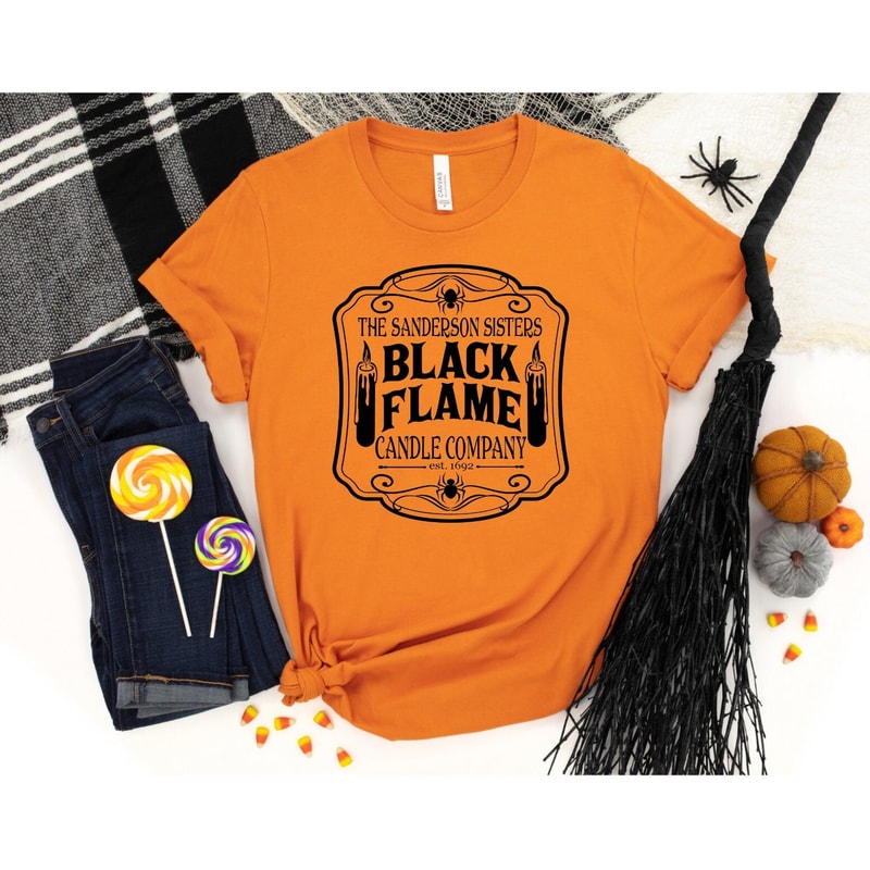 Halloween Movie Shirt, Black Flame Candle Company T-Shirt, Funny Halloween Tshirt, Witchy Shirts, Halloween Women Shirt, Halloween Gift - 2.jpg