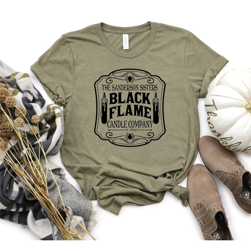 Halloween Movie Shirt, Black Flame Candle Company T-Shirt, Funny Halloween Tshirt, Witchy Shirts, Halloween Women Shirt, Halloween Gift - 3.jpg