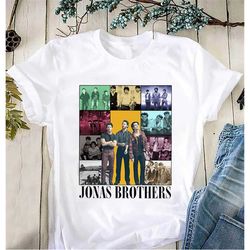graphic jonas brothers band shirt, five albums one night tour 2023 shirt, jonas brothers fan gift shirt, jonas brothers