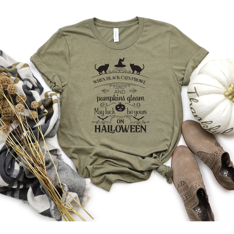 When The Black Cat Prowl Halloween Shirt, Halloween T shirts, Black Cat Halloween Shirt, Cool Halloween Shirt - 2.jpg