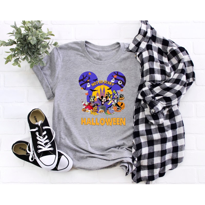 Disney Halloween Shirt, Halloween Mickey Matching Shirt, Disney Not So Scary Shirt, Halloween Family Trip Shirt, Disney Vacation Shirt - 2.jpg