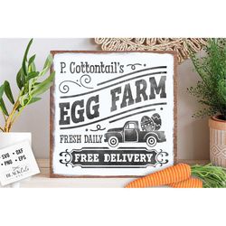 peter cottontail egg farm svg, cottontail svg, easter svg, cottontail farms svg, easter bunny svg, vintage easter svg