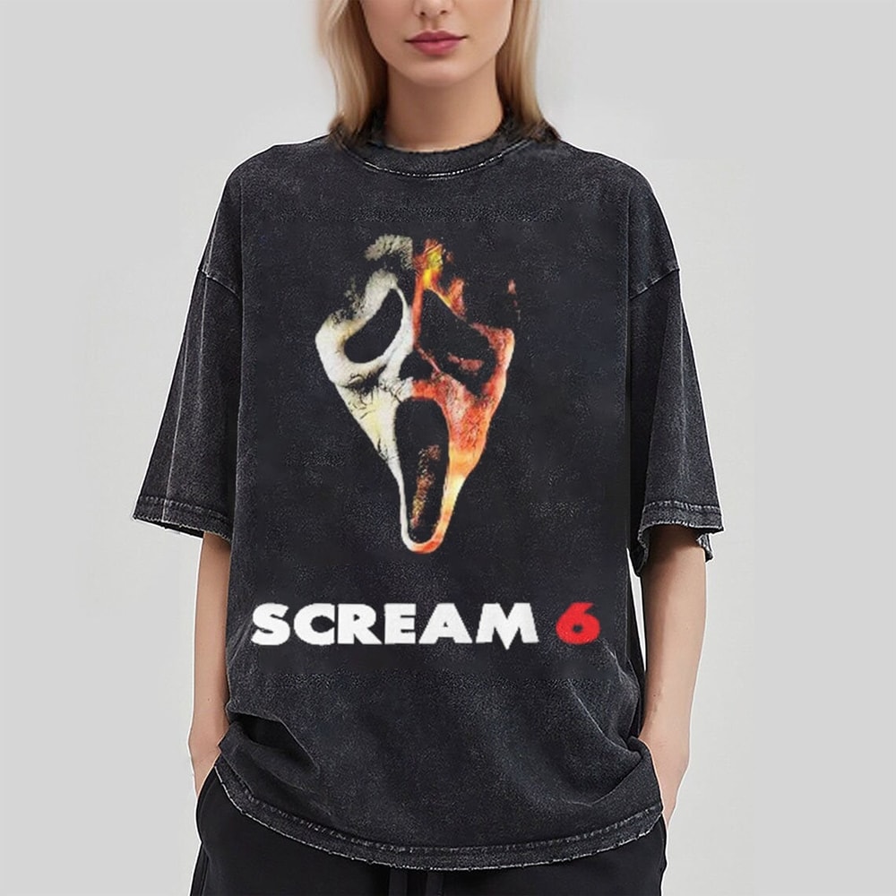 Awesome scream 6 T-shirt, Horror Movie Ghostface Nothin Shirt, Scream VI Movie Poster Shirt, Scream 6 Movie Sweatshirt, Halloween Shirt - 1.jpg