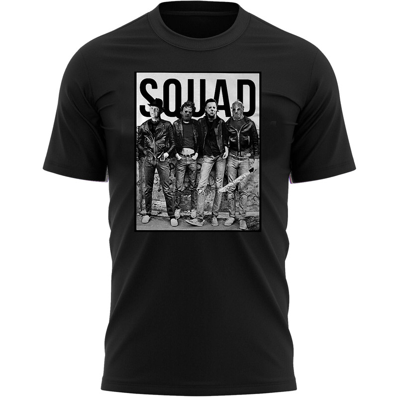 Halloween Squad T-Shirt For Men, Women & Kids 100% Cotton Black Shirt, Horror Movie T-Shirts - 1.jpg