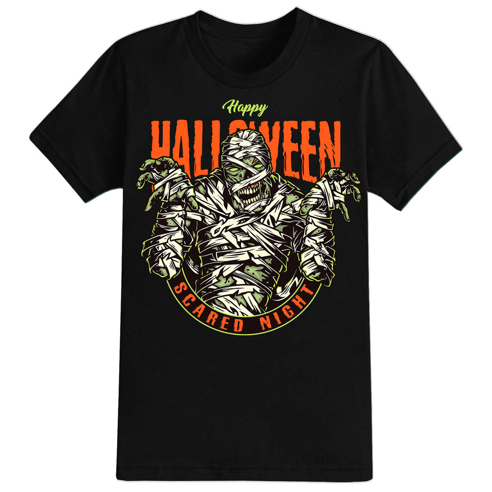 Mummy's Halloween T-Shirt For Men, Women & Kids 100% Cotton Black Shirt, Funny Scary T-Shirts - 1.jpg