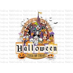 Vintage Halloween Family Vacation Png, Trick Or Treat Png, Spooky Vibes Png, Mouse And Friends Svg, Fall Png, Png Files