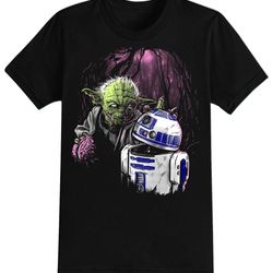 yoda zombie halloween t-shirt for men, women kids 100 cotton black shirt, funny scary t-shirts, horror movie shirts
