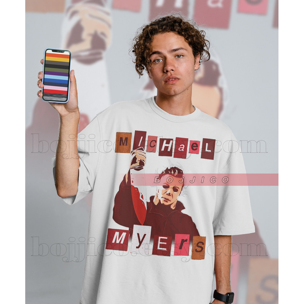 Michael Myers Ransom Style Shirt, Michael Myers Homage Tshirt, Jason Voorhees Shirt Friday the 13th Horror, Stranger Shirt, Halloween Shirt - 2.jpg