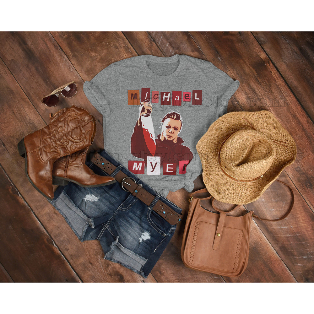 Michael Myers Ransom Style Shirt, Michael Myers Homage Tshirt, Jason Voorhees Shirt Friday the 13th Horror, Stranger Shirt, Halloween Shirt - 5.jpg