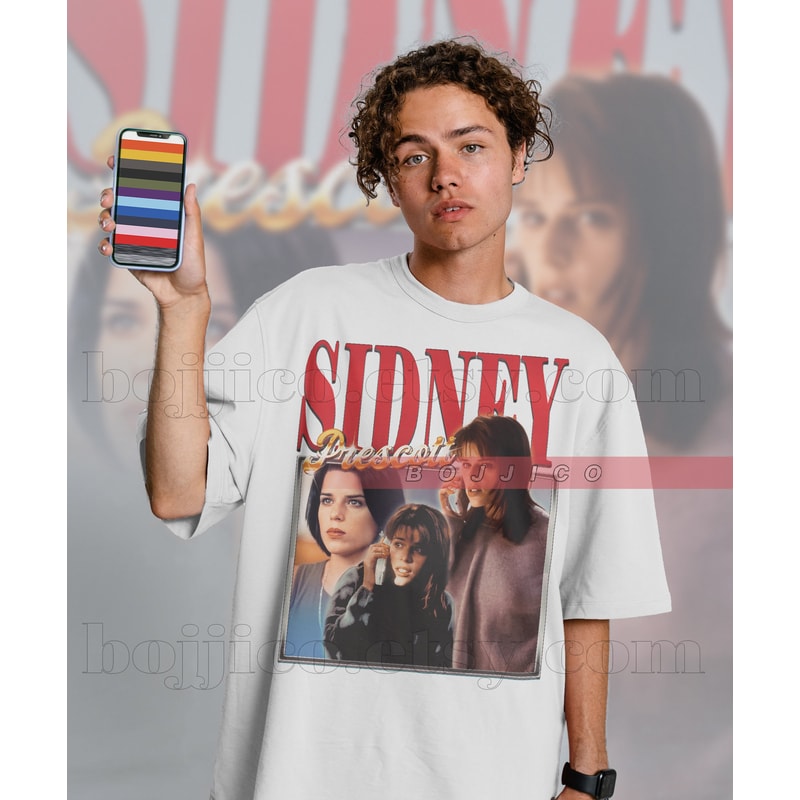 SIDNEY PRESCOTT SCREAM Shirt, Neve Campbell Scary Movie Shirt, Scary Horror Tees, Kill3r Homage Fan T-Shirt Sidney, Stu Matcher Scream Gift - 2.jpg