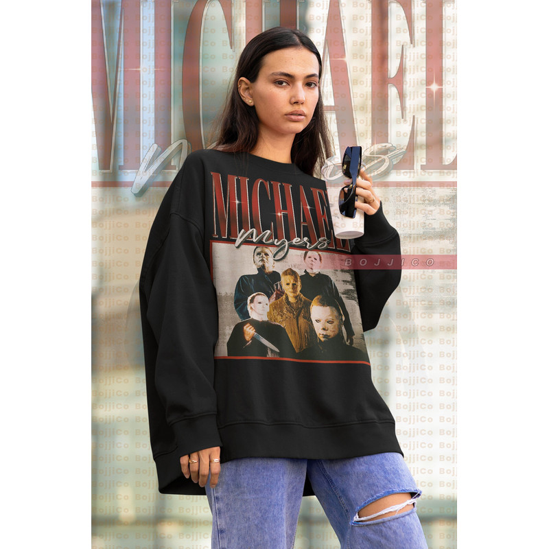 MICHAEL MYERS Sweatshirt, Friday the 13th Horror Shirt, Scary Michael Myers Sweater, Movie Michael Myers Retro, Horror Halloween, Scream! - 1.jpg