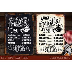 grill master timer svg, bbq timer svg, grill timer svg, bbq poster svg, bbq rules svg, grill svg