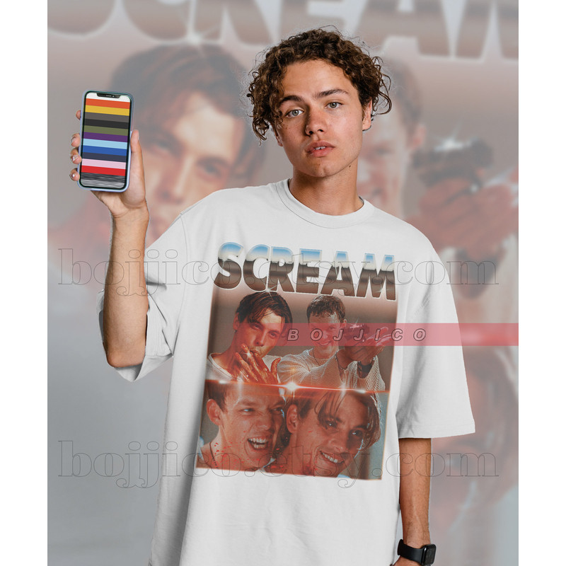 SCREAM Stu Macher Billy Loomis Shirt, Let's Watch Scary Movie Shirt, Scary Horror Tees, Kill3r Homage Fan T-Shirt Sidney Actress Stu Matcher - 2.jpg