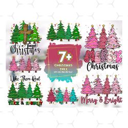 7 files christmas tree svg bundle sublimation, christmas svg