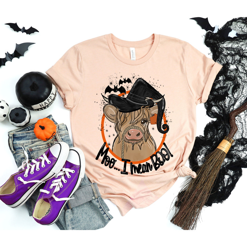 Boo Ghost Cow Halloween Shirt, Moo I Mean Boo Shirt, Funny Cow Shirt, Funny Halloween Gifts, Halloween Shirt, Halloween Matching Shirt - 1.jpg