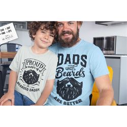 proud owner of a bearded daddy svg, dads with beards are cooler svg, father's day svg, funny dad svg, birthday dad svg,