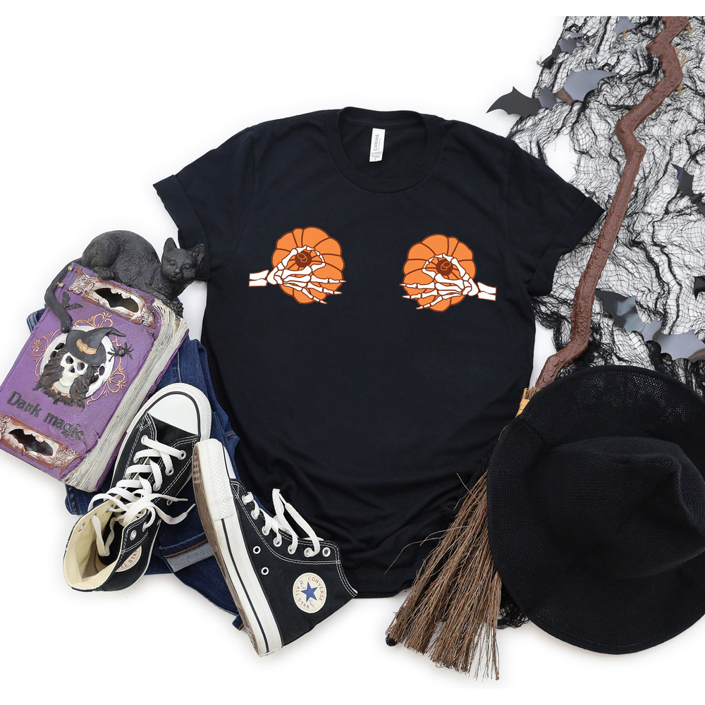 Skeleton Hand Shirts, Hand Bra Shirts, Hocus Pocus Shirts, Sanderson Sisters Shirts, Fall Shirts, Halloween Outfits,Halloween Funny Shirt - 3.jpg