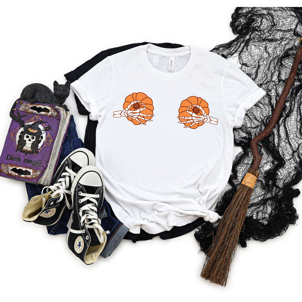 Skeleton Hand Shirts, Hand Bra Shirts, Hocus Pocus Shirts, Sanderson Sisters Shirts, Fall Shirts, Halloween Outfits,Halloween Funny Shirt - 4.jpg