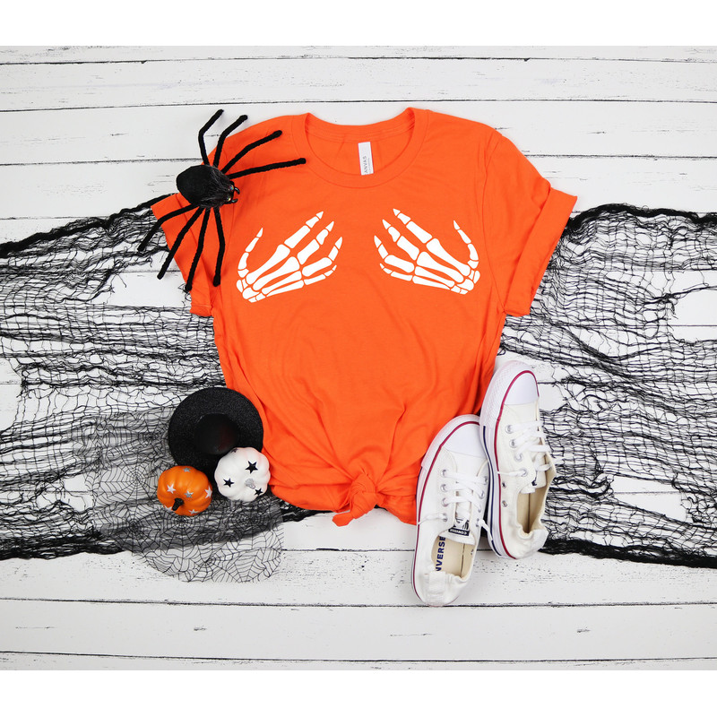 Skeleton Hand Shirts, Hand Bra Shirts, Hocus Pocus Shirts, Sanderson Sisters Shirts, Fall Shirts, Halloween Outfits,Halloween Funny Shirt - 3.jpg