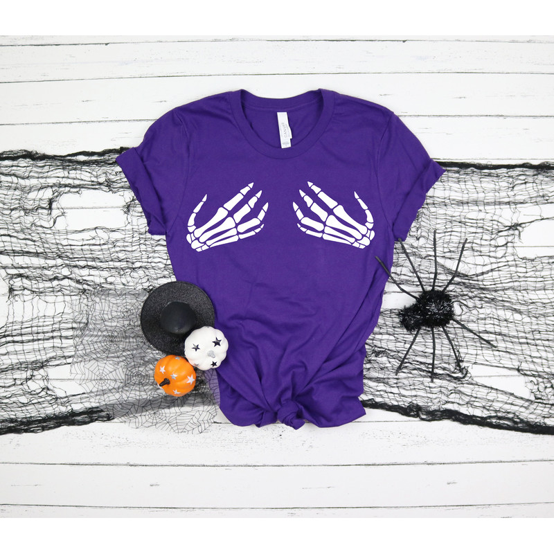 Skeleton Hand Shirts, Hand Bra Shirts, Hocus Pocus Shirts, Sanderson Sisters Shirts, Fall Shirts, Halloween Outfits,Halloween Funny Shirt - 4.jpg