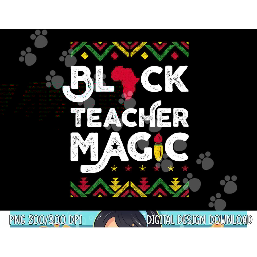 Black Teacher Magic Shirt Teacher Black History Month png, sublimation copy.jpg