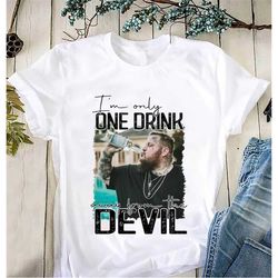jelly roll im only one drink away from devil shirt, backroad baptism 2023 tour jelly roll shirt, jelly roll merch, jelly