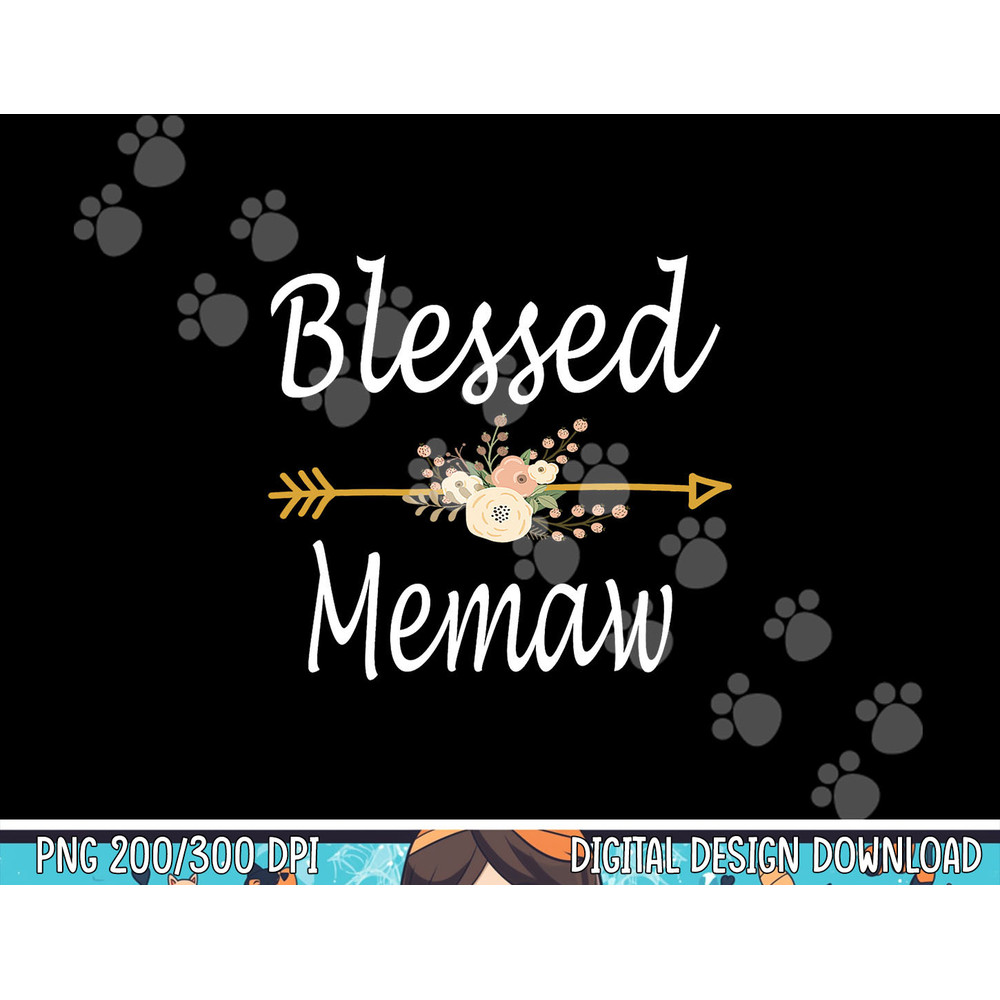 Blessed Memaw T Shirt Cute Mothers Day Gift Idea png, sublimation copy.jpg