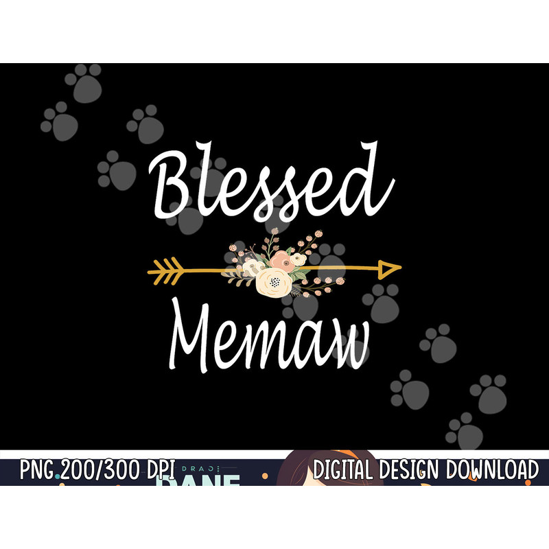 Blessed Memaw T Shirt Cute Mothers Day Gift Idea png, sublimation copy.jpg