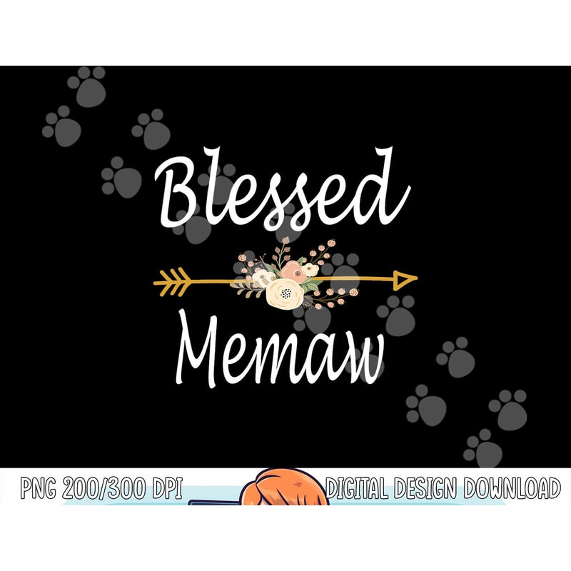 Blessed Memaw T Shirt Cute Mothers Day Gift Idea png, sublimation copy.jpg